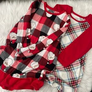 Fleece Christmas nightgown bundle - size 6/6x